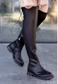 Iyan Siyah Cilt Çorap Çizme