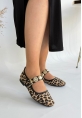 Koope Leopar Süet Babet Ayakkabı