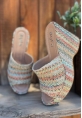 Tlay Kilim Desenli Dolgu Topuk Terlik